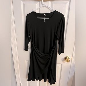 New - 3/4 Sleeve Black Dress - Size XL